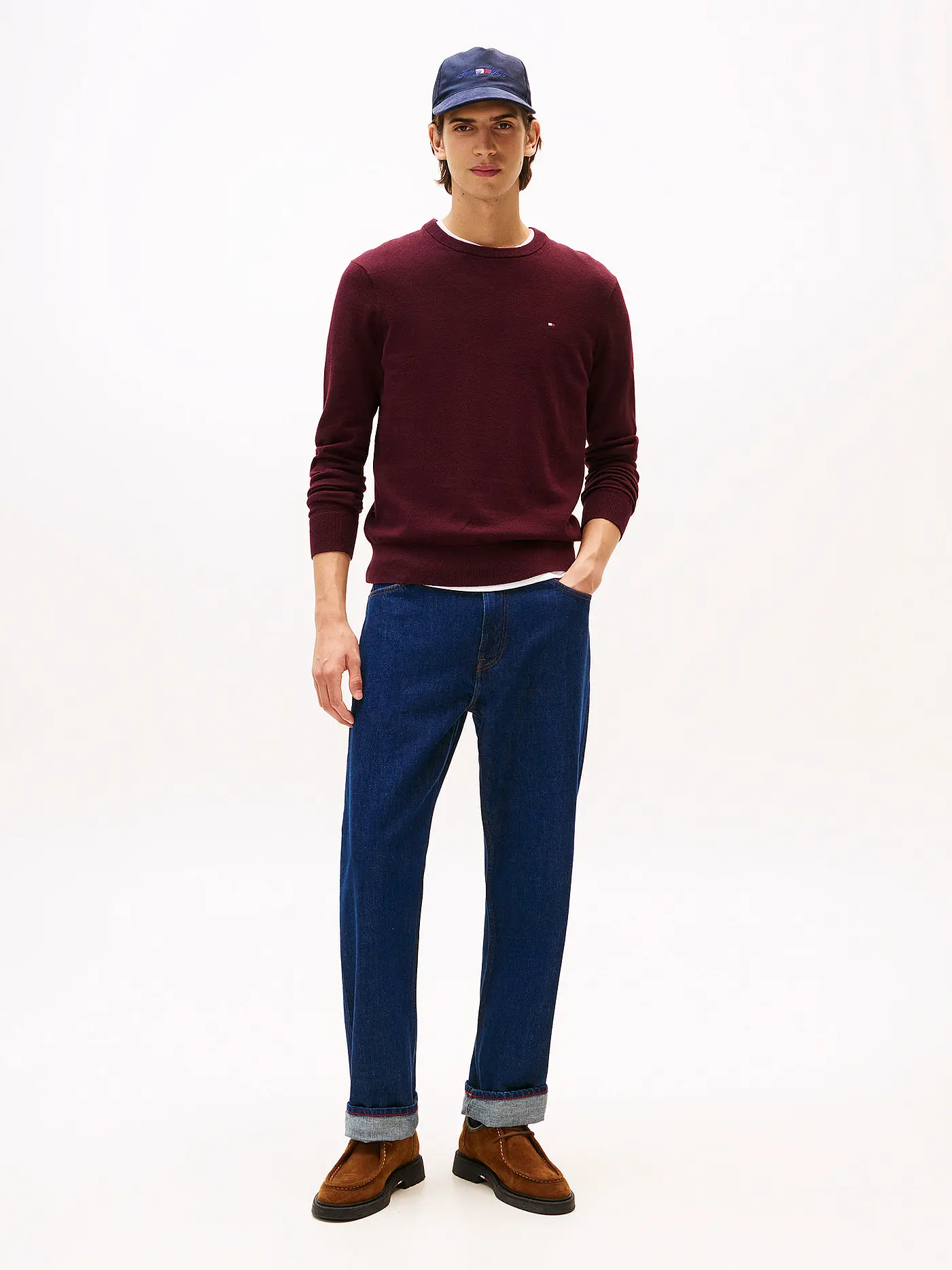 TOMMY HILFIGER | Pullover | dunkelrot